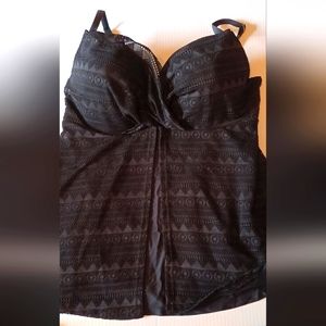 Bathing suit 2 piece - black size XXXL